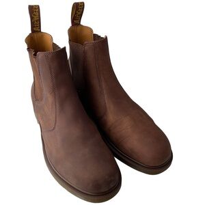 Dr. Martens 2976 Crazy Horse Brown Leather Chelsea Boots Men's Size 13